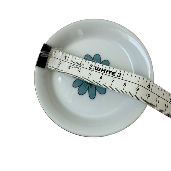 Creative Coasters Vintage Porcelain 70s Funky Floral Ring Dish Trinket Dish MCM - Picture 7 of 7